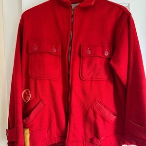 Vintage Red Wool Jacket